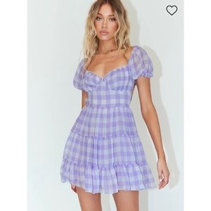Princess Polly Danny Mini Dress in Lilac Sz 12